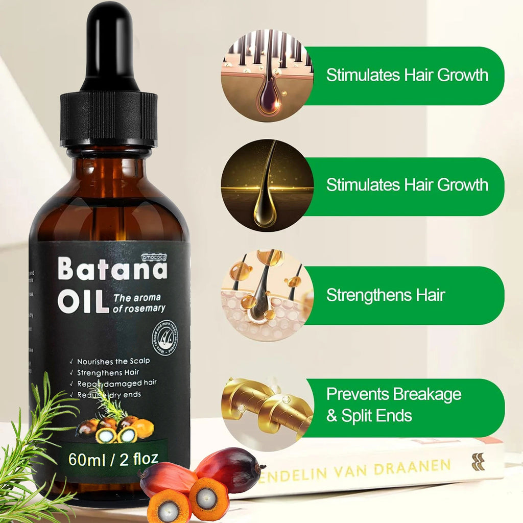 Peauti Batana & Rosemary Hair Strengthening + Scalp Nourishing Oil Set