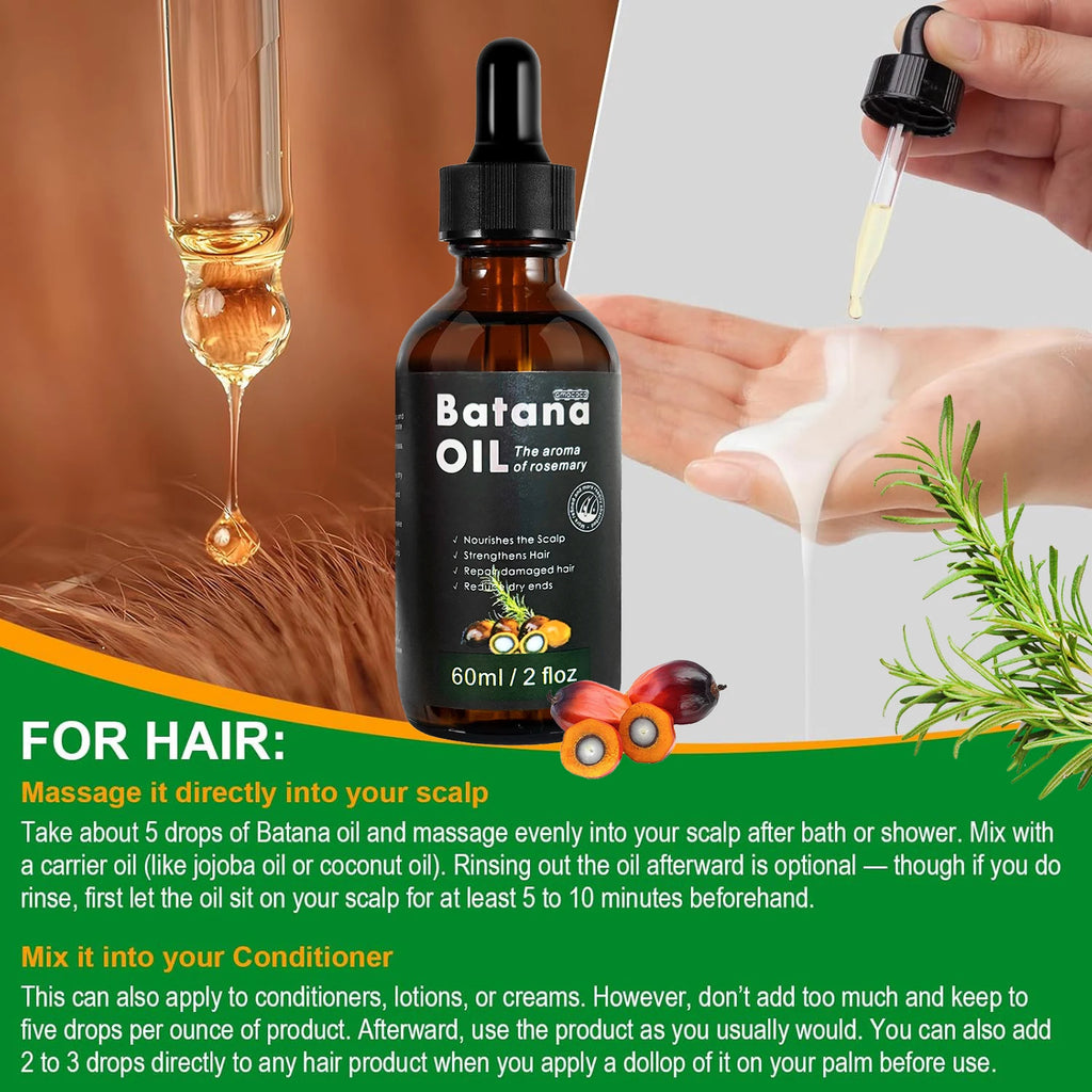 Peauti Batana & Rosemary Hair Strengthening + Scalp Nourishing Oil Set