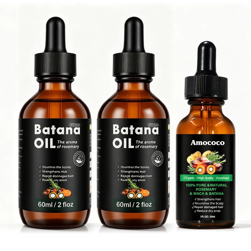 Peauti Batana & Rosemary Hair Strengthening + Scalp Nourishing Oil Set