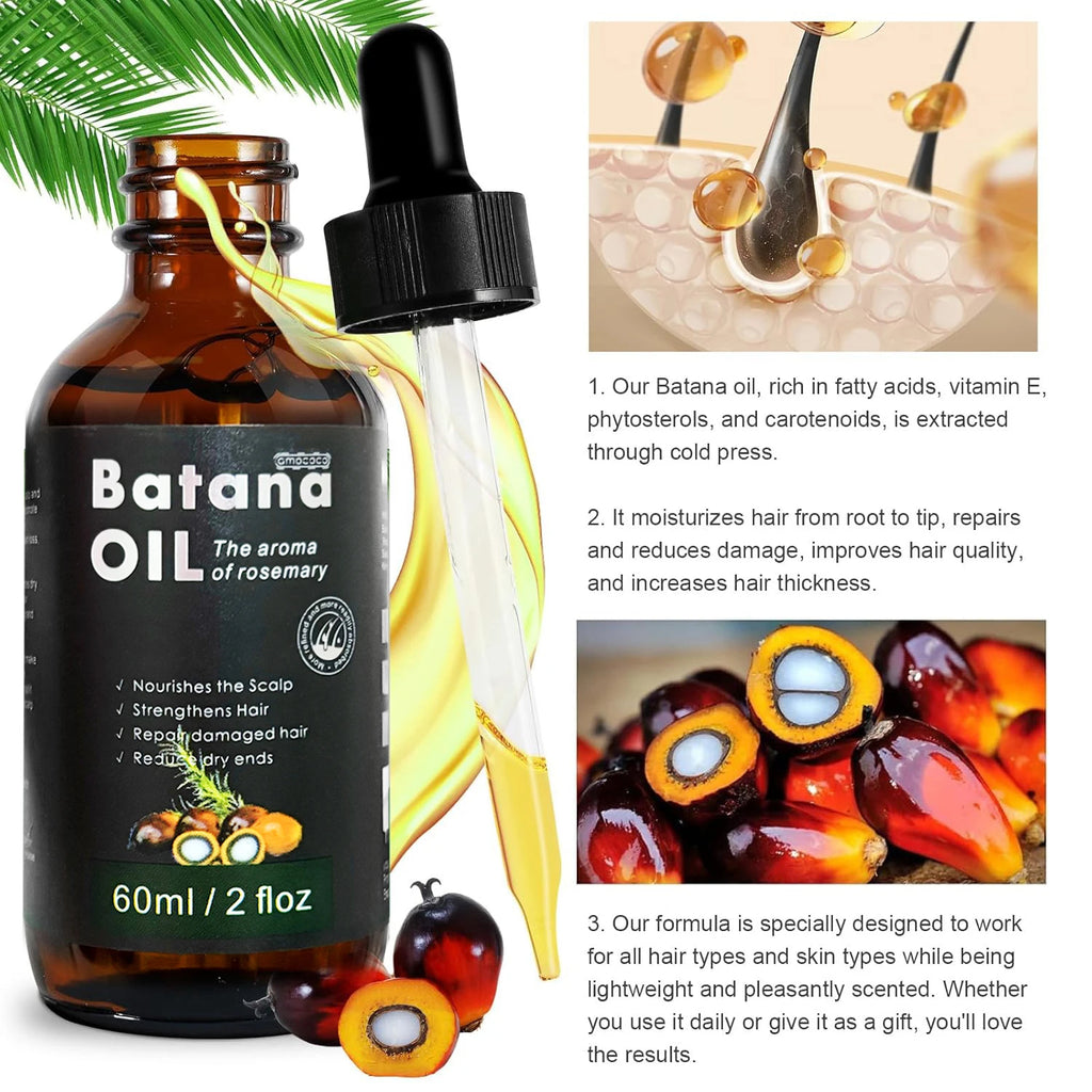 Peauti Batana & Rosemary Hair Strengthening + Scalp Nourishing Oil Set