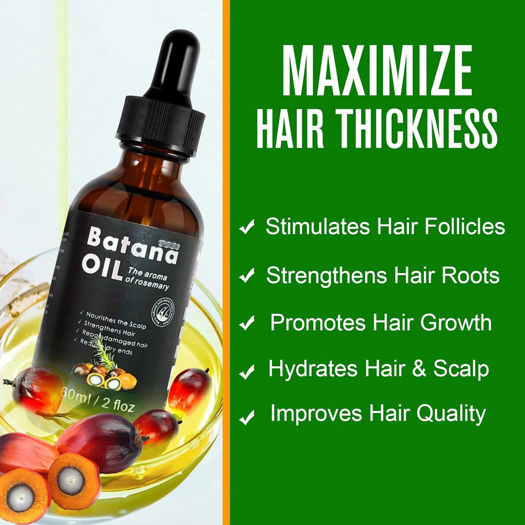 Peauti Batana & Rosemary Hair Strengthening + Scalp Nourishing Oil Set