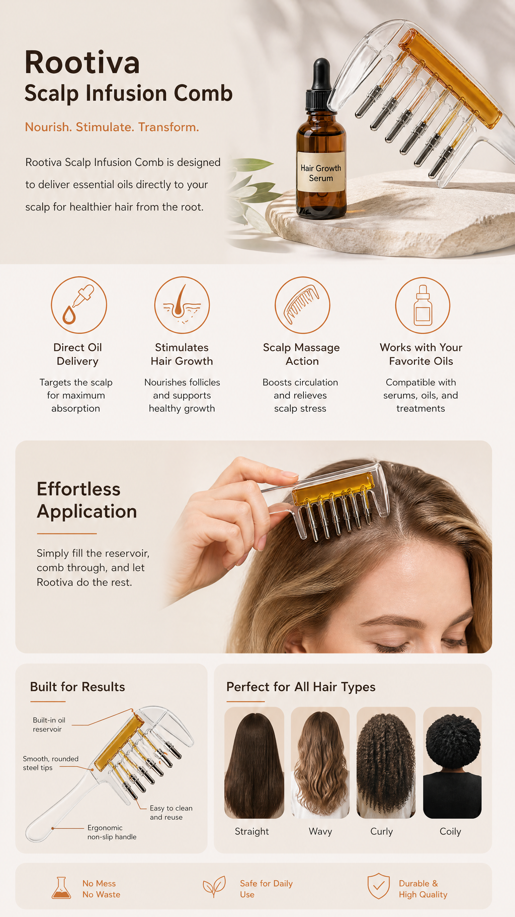 Rootiva Scalp Infusion Comb