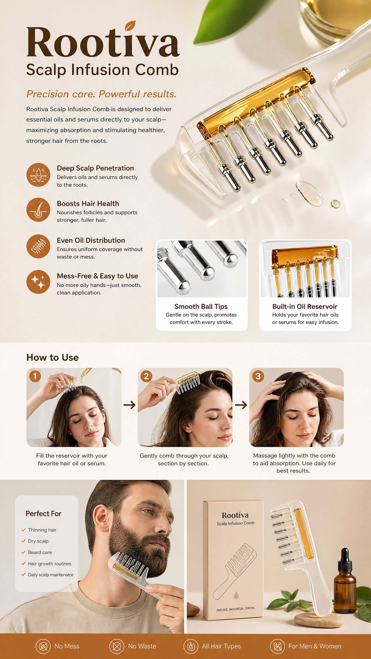 Rootiva Scalp Infusion Comb